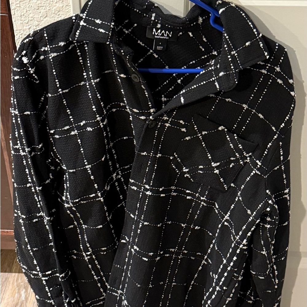Black Checkered Jacket